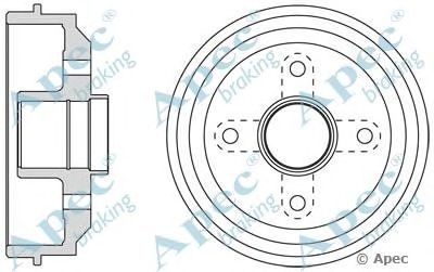 APEC BRAKING drm9142 -  Тормозной барабан
